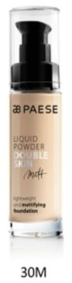 Fond de ten matifiant pentru ten gras si mixt- Paese Liquid Powder Double Skin Matt 30 ml (4 nuante)